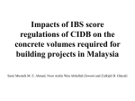 Impacts of application of IBS score regulations of CIDB on