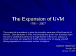 uvm_expansion - University of Vermont