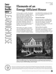 CLE ARING Elements of an Energy-Efficient House
