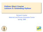 Python Short Course - California Institute of Technology