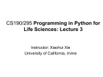 Lecture3 - University of California, Irvine
