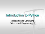Intro To Python