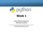 CSE 142 Python Slides