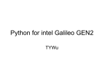 Python for Galileo GEN2