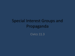 Special Interest Groups and Propaganda