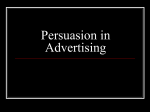 Persuasion in Advertising - Southwest Career and Technical