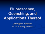 Fluorescence, Quenching, and Applications Thereof