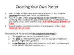 Creating Your Own Poster