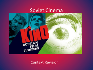 Soviet Cinema - Hinchingbrooke School