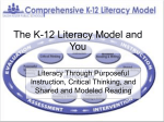 The K-12 Literacy Model and You
