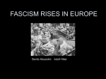 FASCISM RISES IN EUROPE