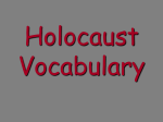 Holocaust Vocabulary - Campbell County Schools