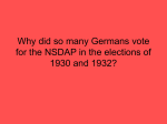 Why did so many Germans vote for the NSDAP in the