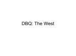 Presentation on DBQ of the West - apusmiskinis2012-2013