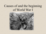 11.1 Militarism and WWI