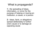 What is propaganda?