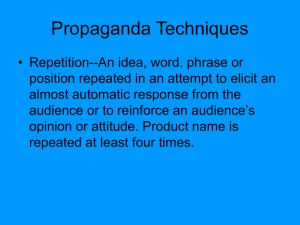 Propaganda Techniques