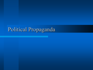 Mass Media and Propaganda