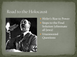 Road to the Holocaust