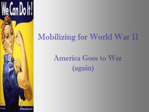 Mobilizing for World War II