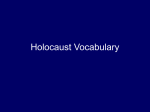 Holocaust Vocabulary