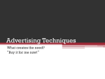 Advertising Techniques PP Propaganda powerpoint