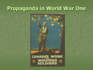 Propaganda in World War One