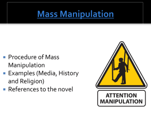 Mass Manipulation by Carolin and Dagny