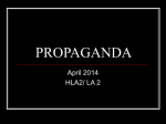 propaganda - Lowrey School