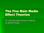 The Five Main Media Effect Theories