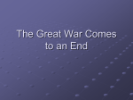WW1 Ends
