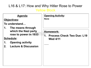Lesson 16 & 17- How Hitler Rose To Power ACP