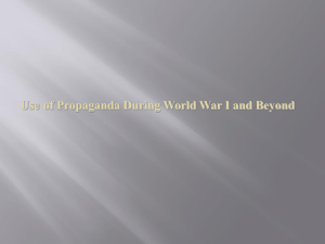 Propaganda WW1