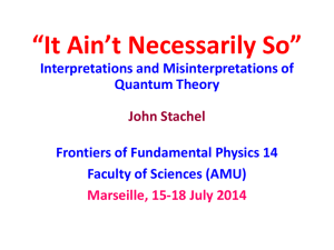 slides  - Frontiers of Fundamental Physics (FFP14)