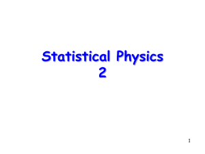 Statistical Physics