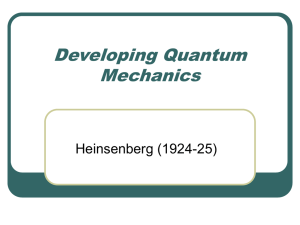 Heisenberg Uncertainty Principle