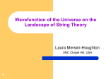 Wavefunction of the Universe on the Landscape of String Theory