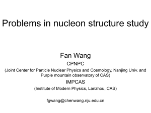Problems in nucleon structure study