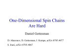 Complexity of one-dimensional spin chains