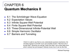 CHAPTER 6: Quantum Mechanics II