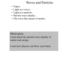 Particle-wave duality - Sierra College Astronomy Home Page