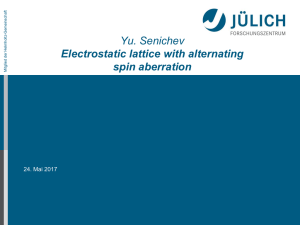 Electrostatic lattice with alternating