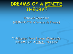 dreams of a finite theory - Indico