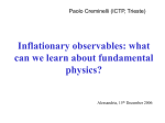 what can we learn about fundamental physics?