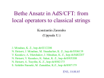 Bethe Ansatz and AdS/CFT