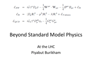 Beyond Standard Model Physics