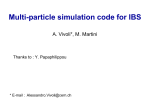 Multi-particle simulation code for IBS - Indico
