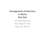 Part 1 Electron Arrangement