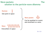Wave packets