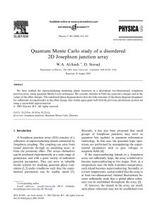 Quantum Monte Carlo study of a disordered 2D Josephson junction array